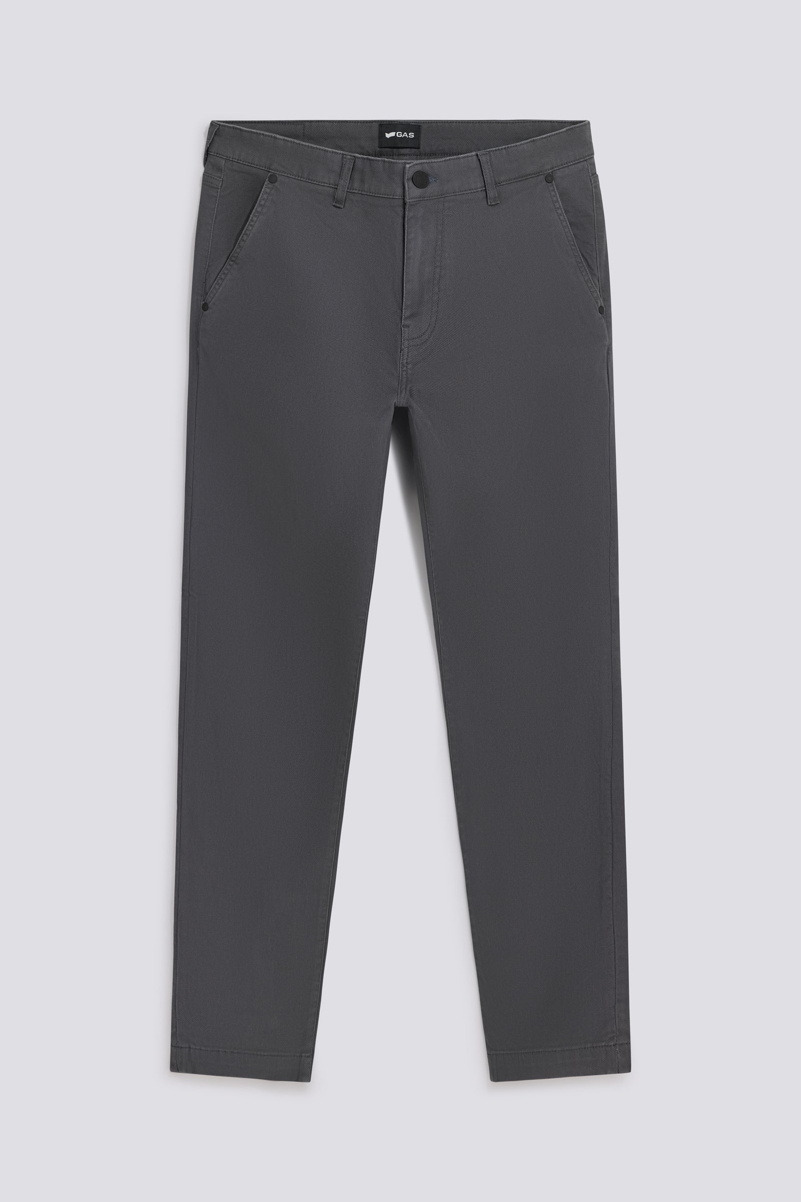 Pantaloni Chino Uomo Slim Fit Grigio Scuro - Cotone Con Elastan - WestAce