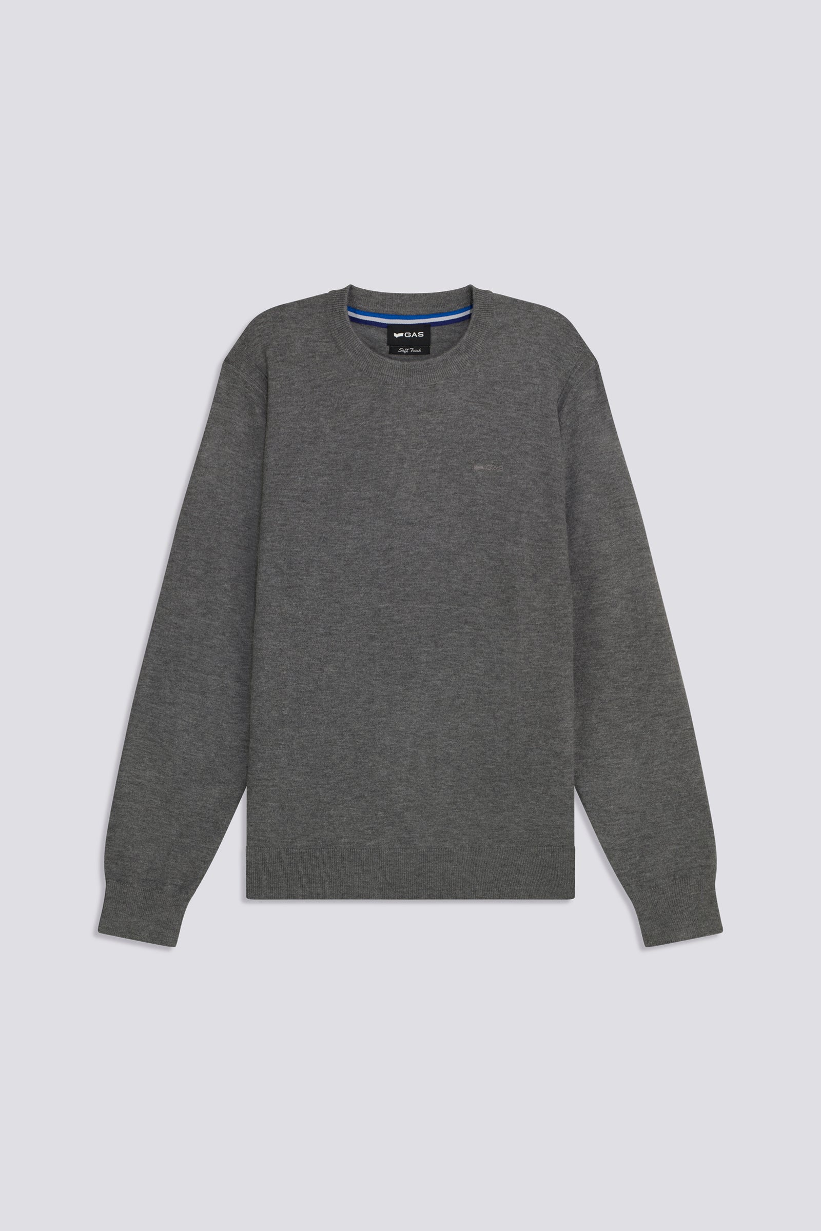 Men's gray slim fit sweater AKIO W 2923  GAS Jeans