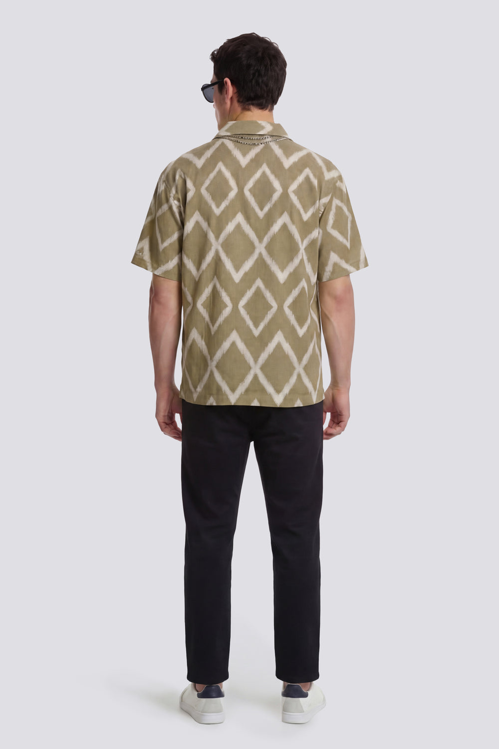 RESORT SHIRT REV 4874 - Men's brown relaxed fit shirt - secondary image