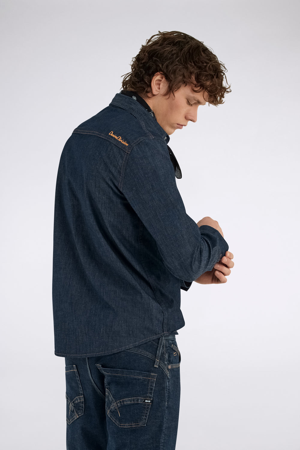 DEN SHIRT 01RO - Regular Fit Herren Langarmhemd - secondary image