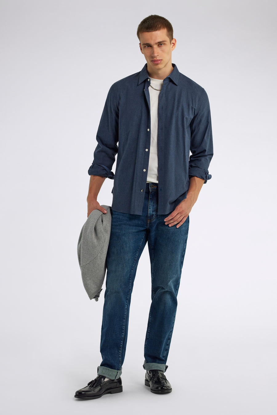 KIN/R 1770 - Men's Regular Fit Blue Shirt - main image
