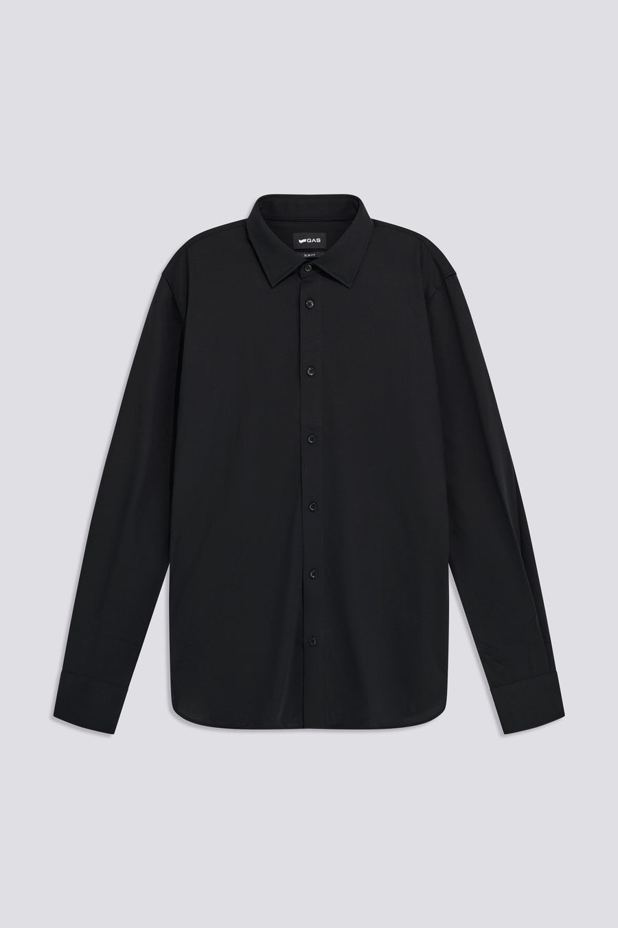 N. KIN/S 0200 - Men's Black Slim Fit Shirt - main image