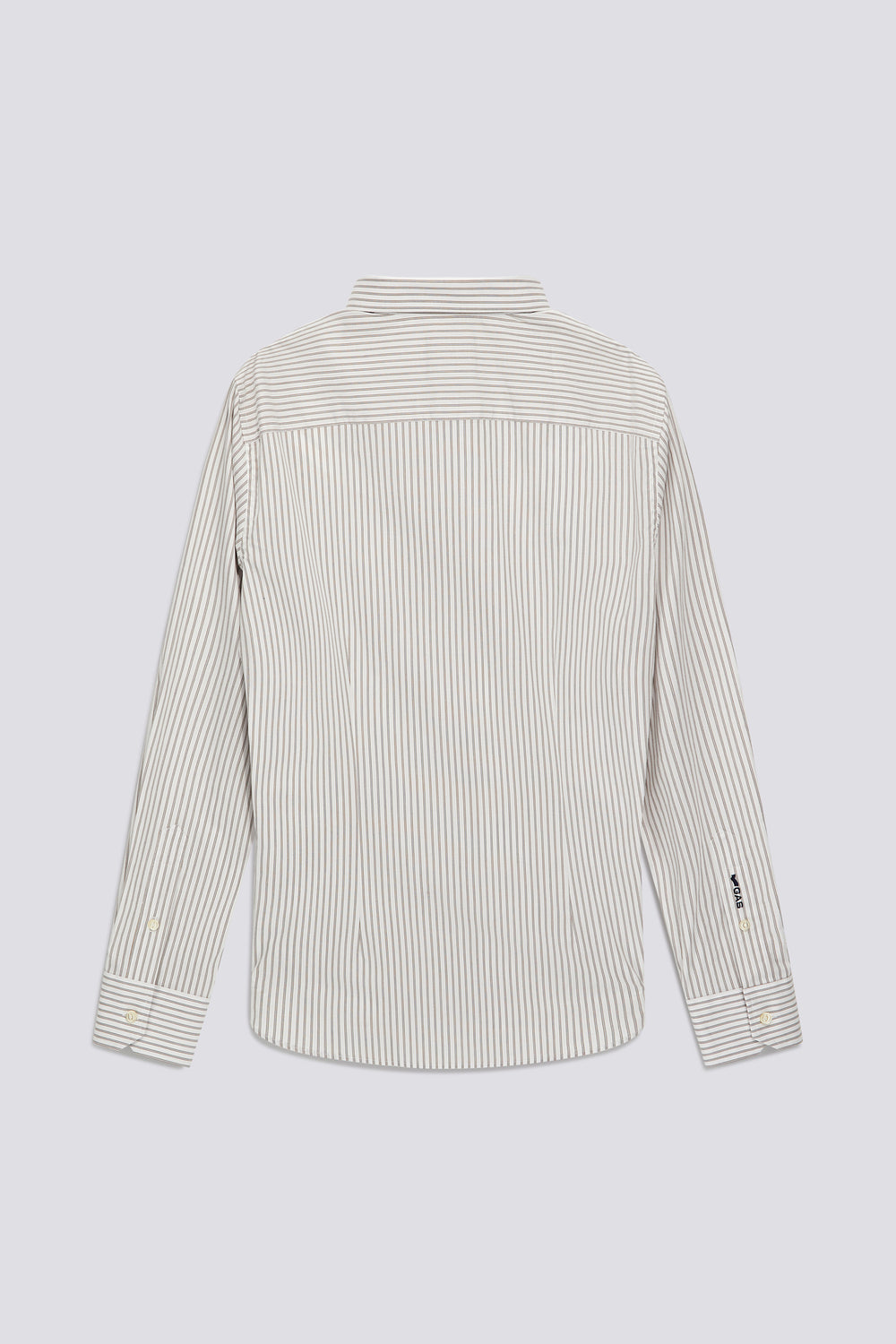 N. KIN/S ST38 - Men’s slim fit white striped shirt - secondary image