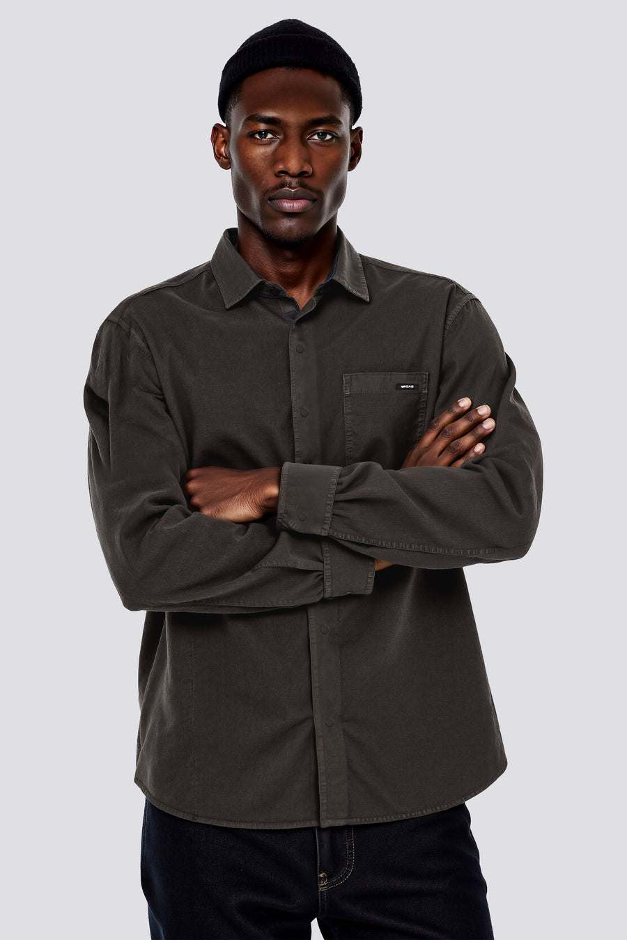 KIN/R PK 3920 - Men's Regular Fit Dark Gray Shirt - main image