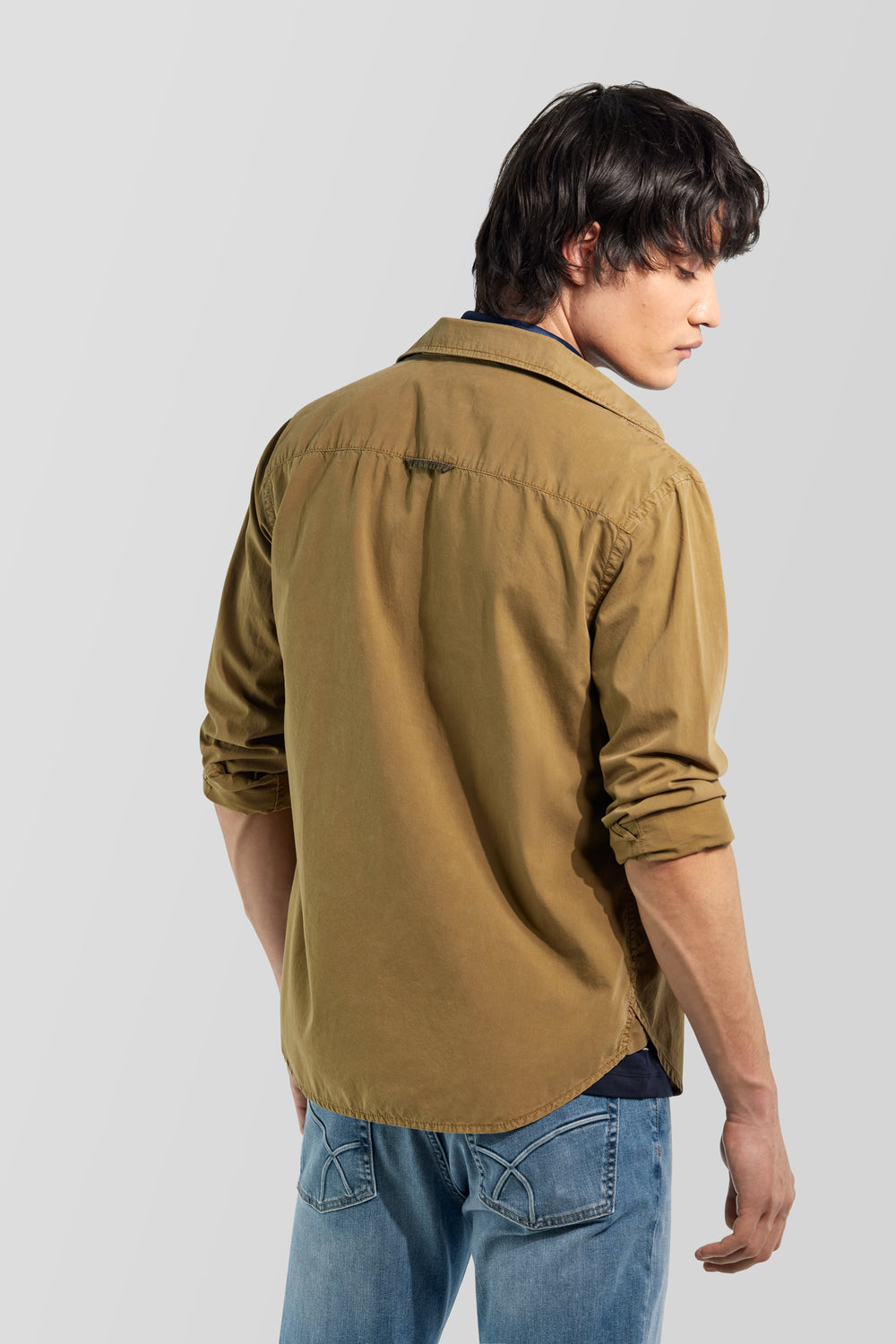 GHILL/R WK 4856 - Men's Regular Fit Brown Shirt - secondary image