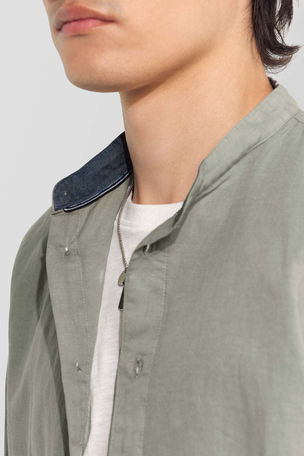 RIVIERA COR 3930 - Camicia uomo regular fit verde - secondary image