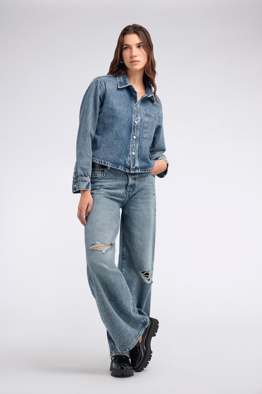 MARTIN SHIRT CROP 56MM - Women's Cropped Shirt Relaxed Fit - main image