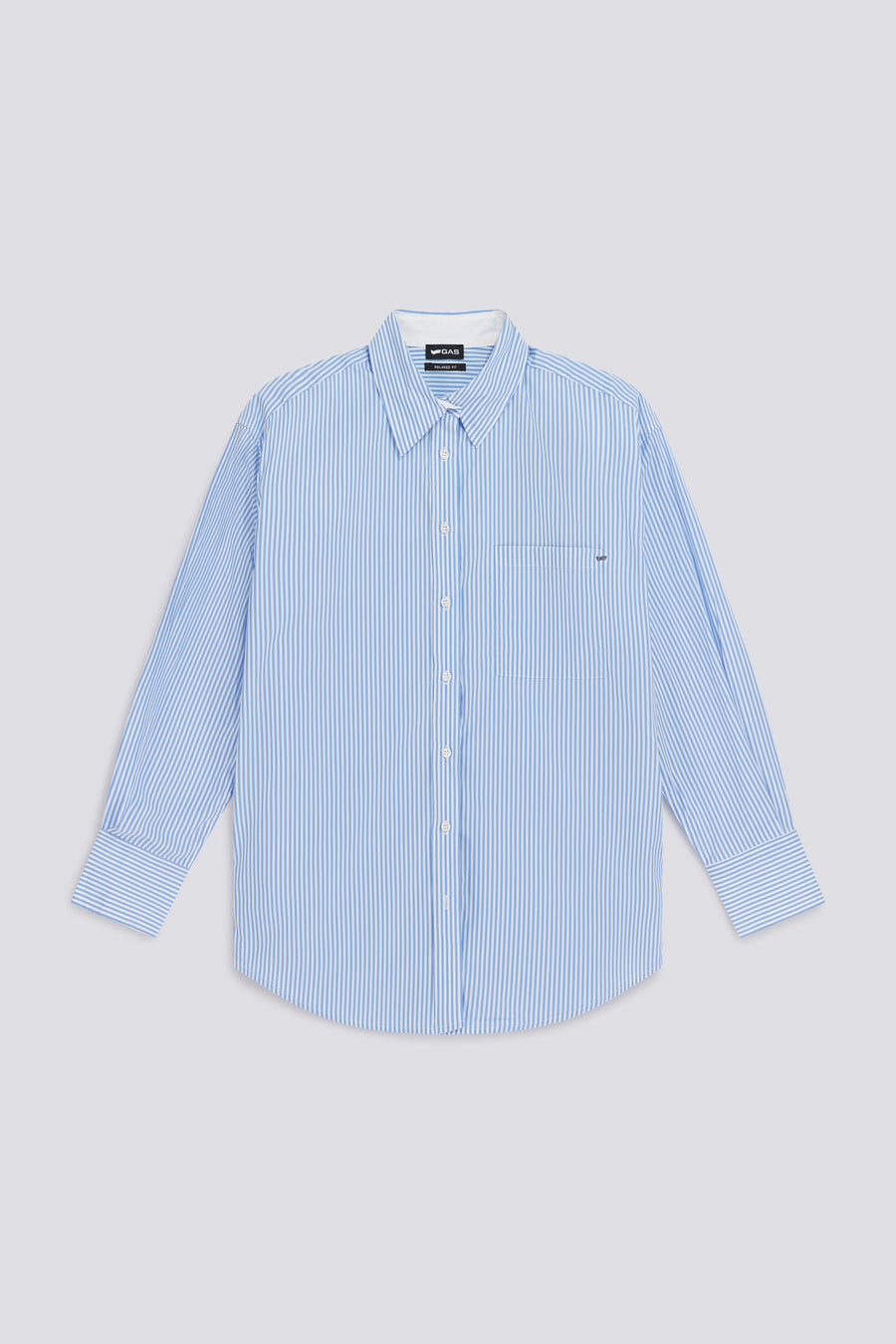 KAELY POCKET ST06 - Women's Comfort Fit Blue Striped Shirts - main image