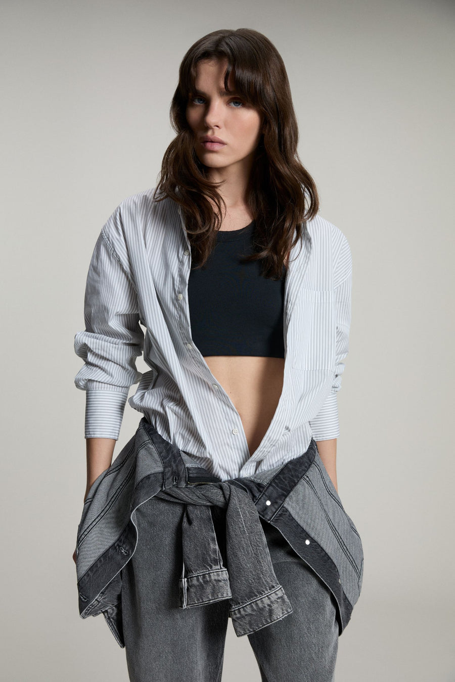 KAELY POCKET ST32 - Women's Striped Shirts Comfort Fit - main image