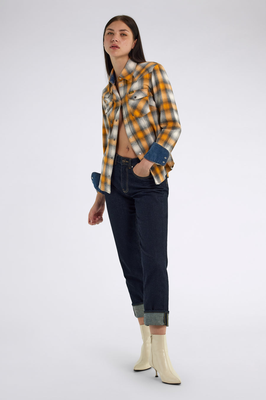 CINDY SHIRT COLL. CK85 - Women's Slim Fit Plaid Shirt - main image