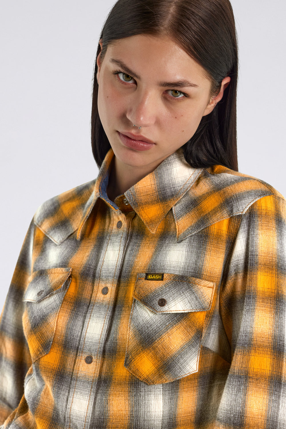 CINDY SHIRT COLL. CK85 - Women's Slim Fit Plaid Shirt - secondary image