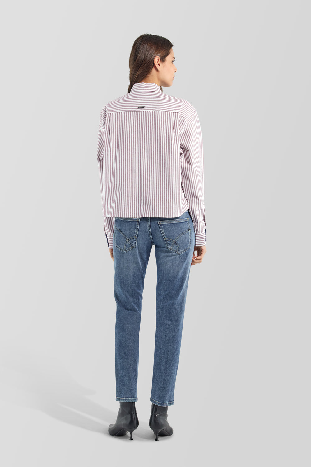 NAMI SHIRT GAS ST66 - Chemise femme à manches longues coupe droite à rayures - secondary image