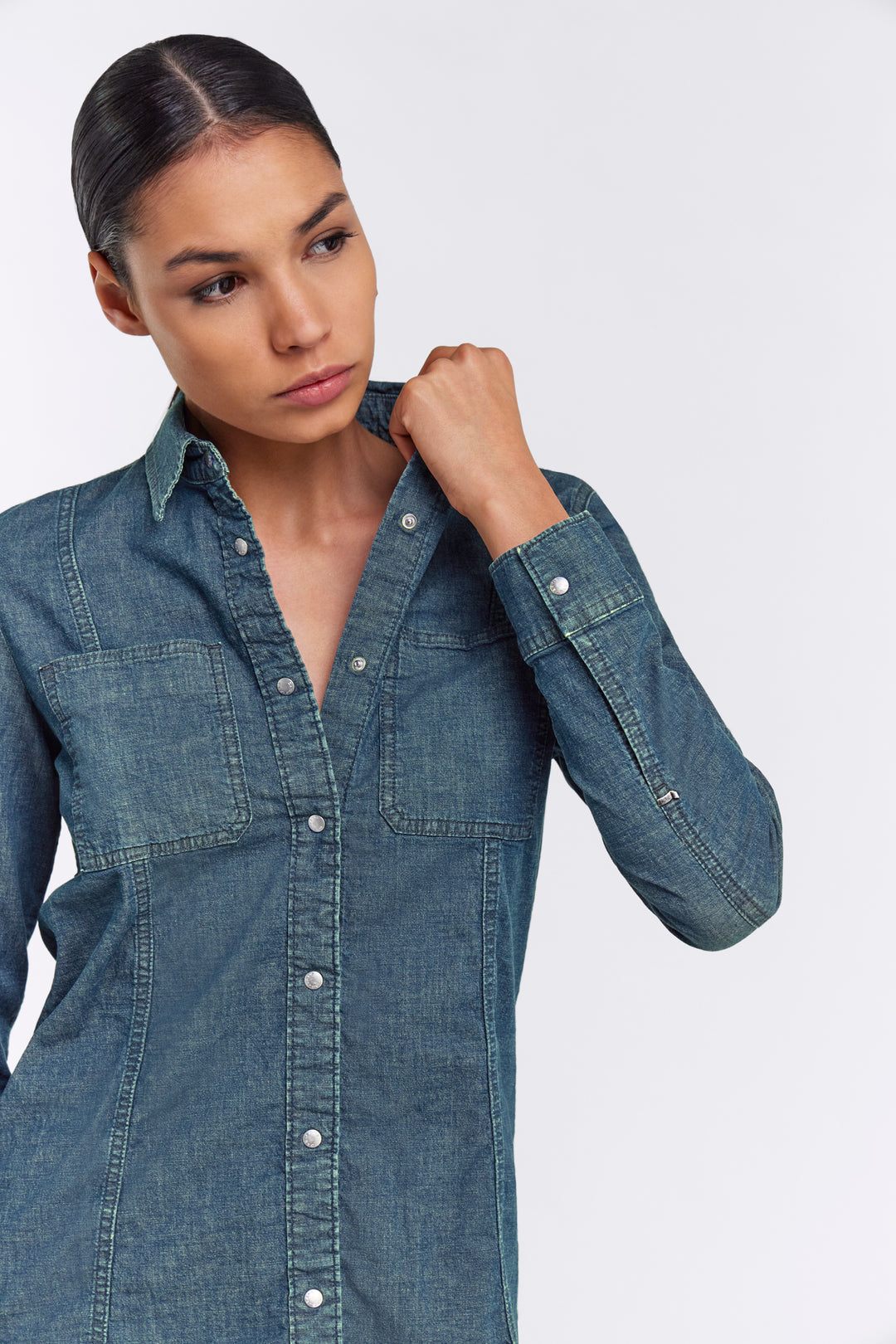 UTILITY SHIRT WK 06MM Women's Slim Fit Denim Shirt – GAS Jeans