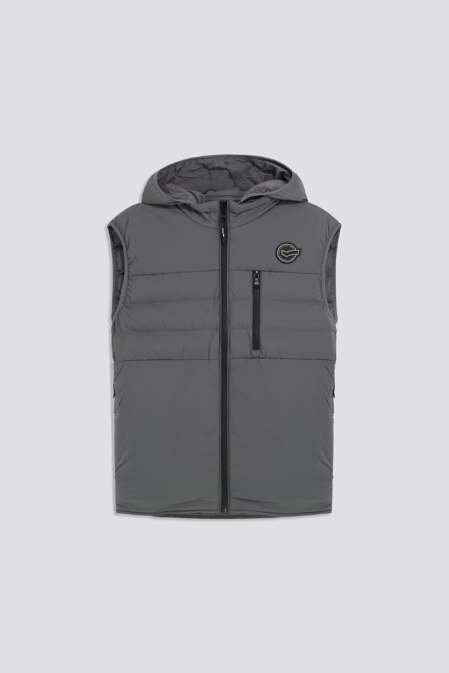 YUKI GILET SEAM. 2937 - Men's Slim Fit Gray Vest - main image