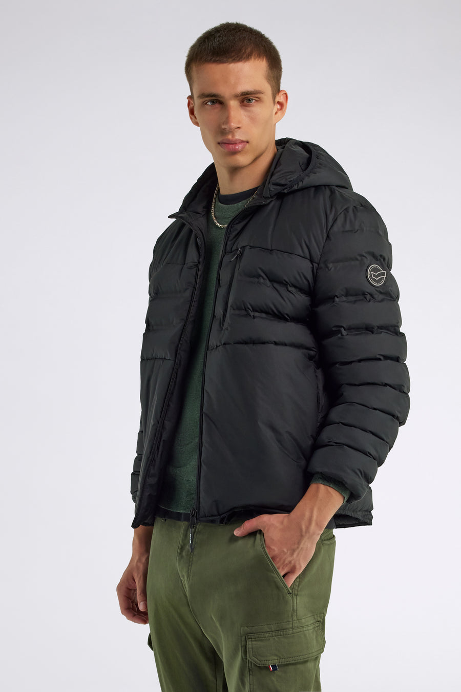 YUKI SEAMLESS 0200 - Men's Slim Fit Jacket Black - main image