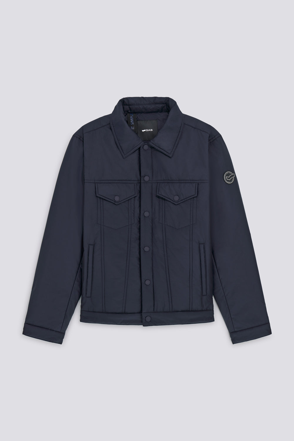 EIDEN PADDED 4706 - Men's regular fit blue jacket - secondary image