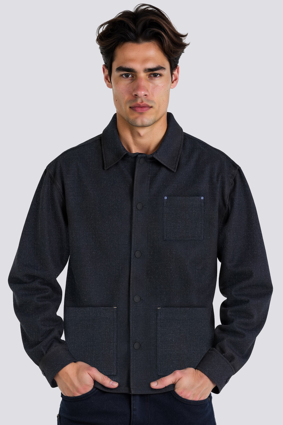 NEW CONRAD W. 4706 - Men's Regular Fit Blue Jacket - main image