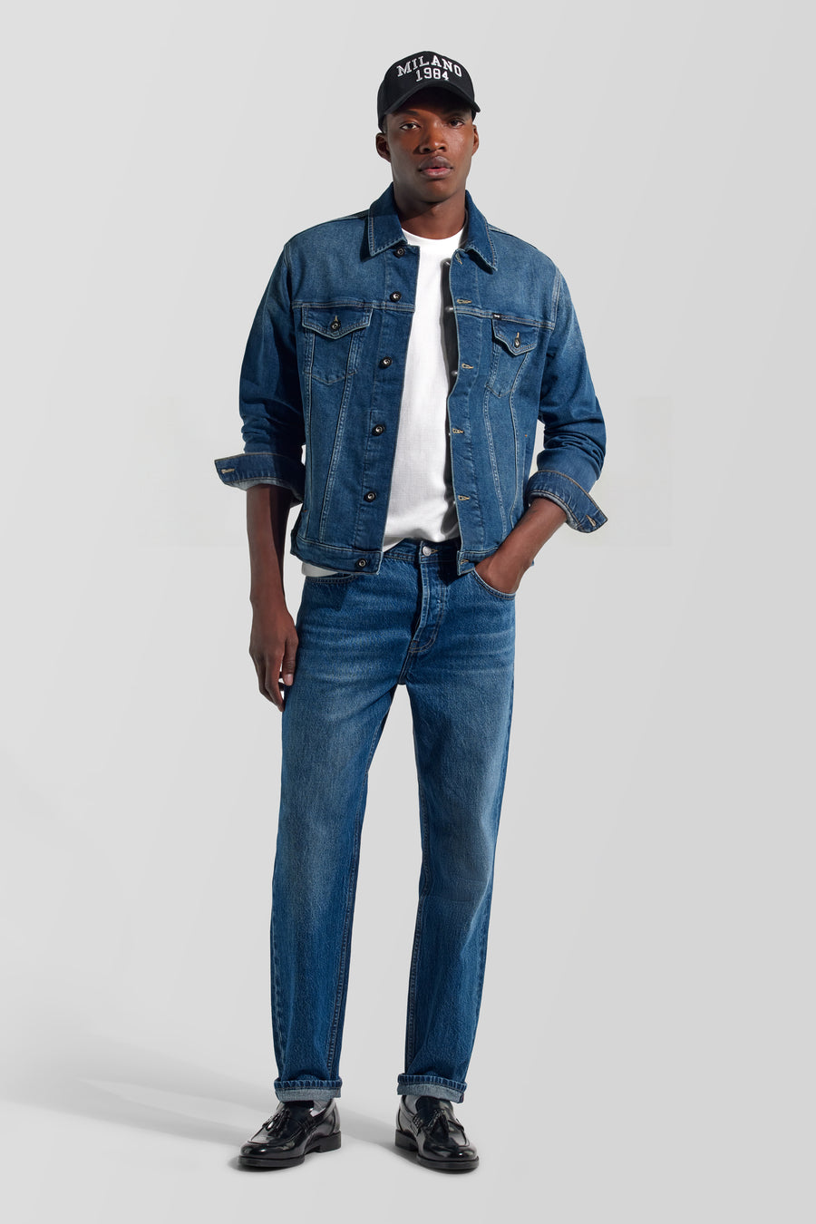 OKLAHOMA 14MM - Herren-Slim-Fit-Denimjacke - main image