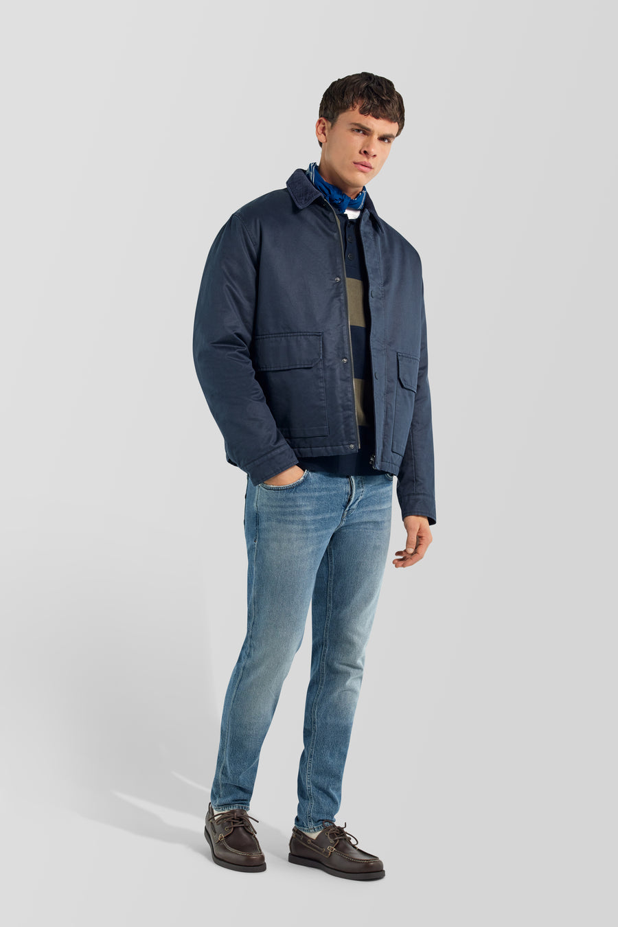 DENI JACKET 4706 - Men's regular fit blue jacket - main image
