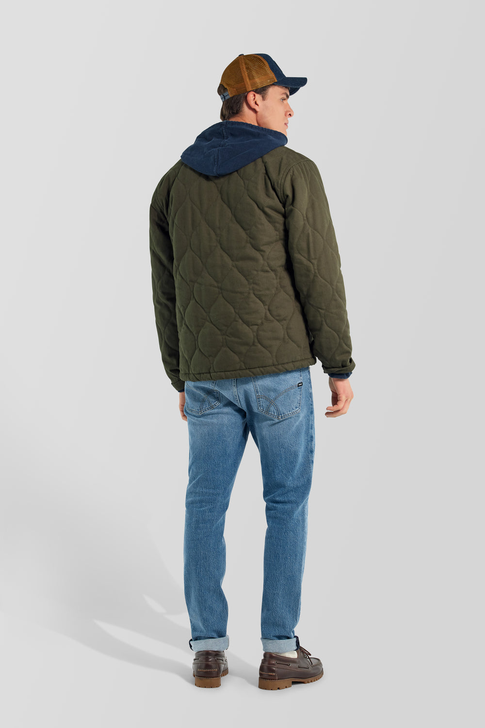 PUFFER JACKET 3653 - Men’s regular fit green jacket - secondary image