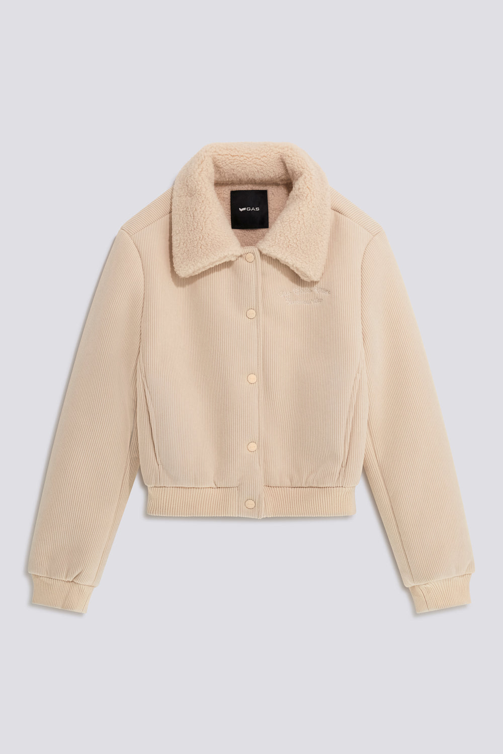 ALISSA BOMBER 1298 - Women's Velvet Bomber Regular Fit Beige - secondary image