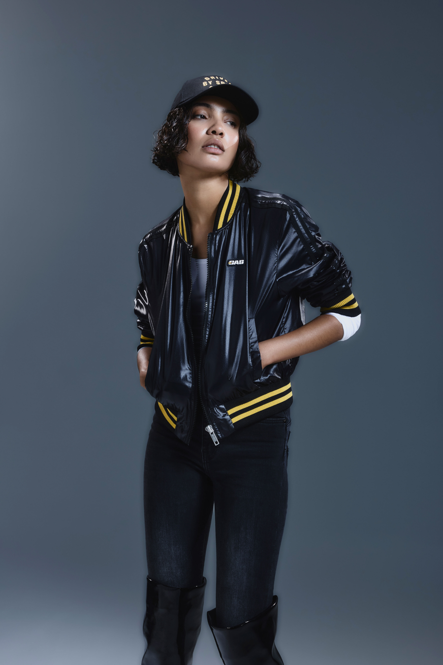 HOLLEY JACKET 0200 - Bomber donna regular fit nero - main image