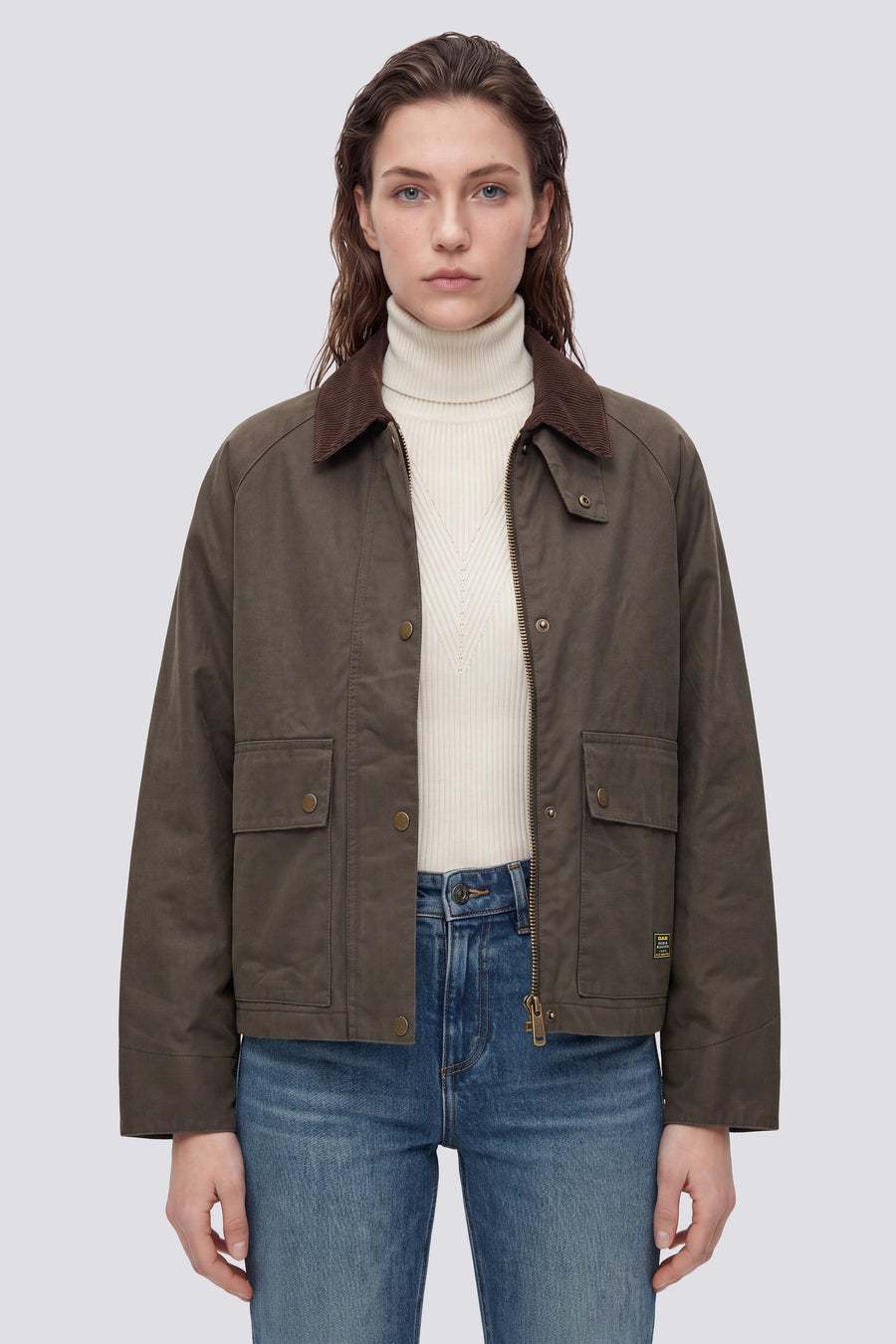 ABIGAIL JACKET 3653 - Női zöld regular fit kabát - main image