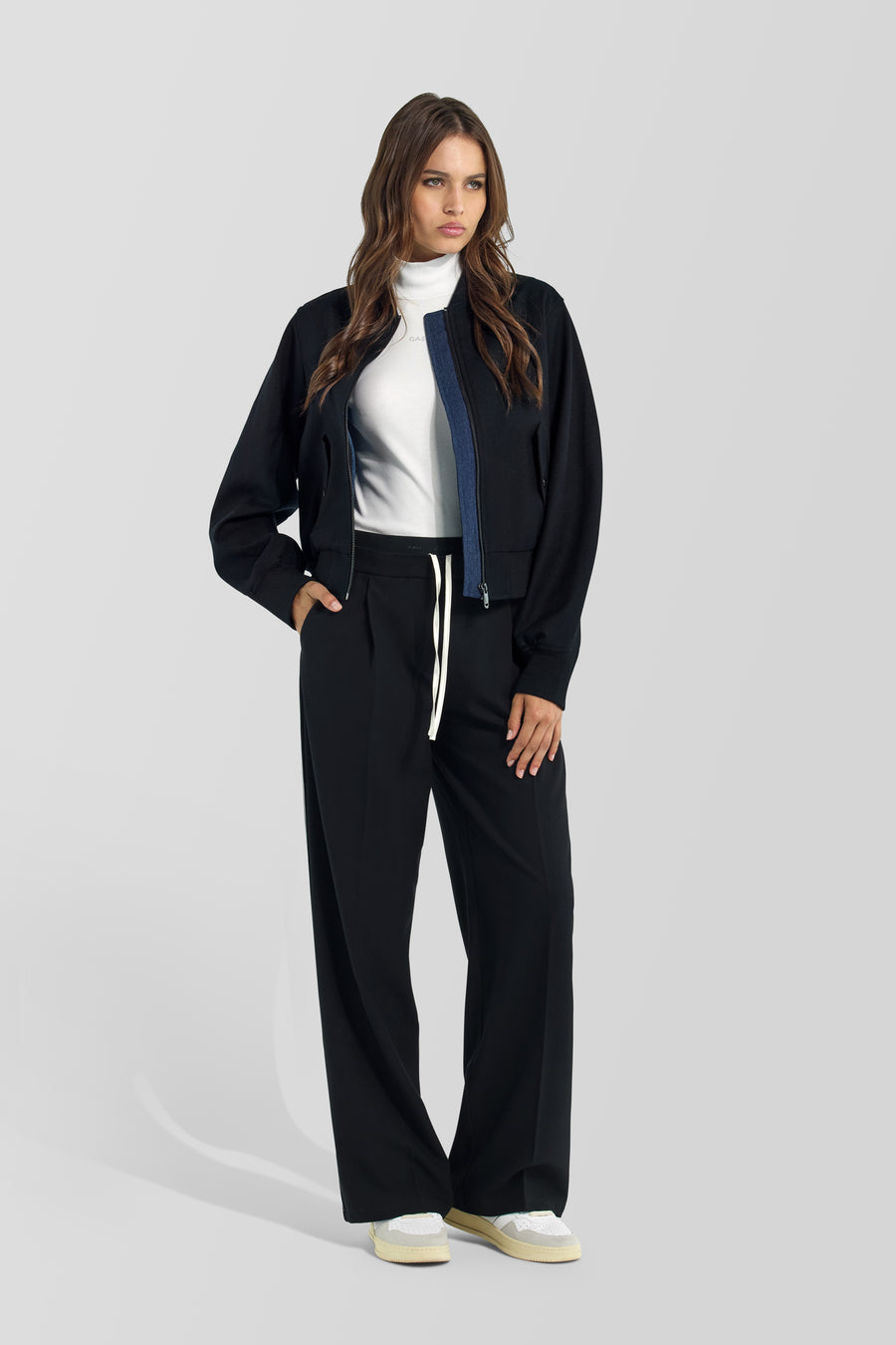 GEMMA JACKET 0200 - Women's black regular fit jacket - main image