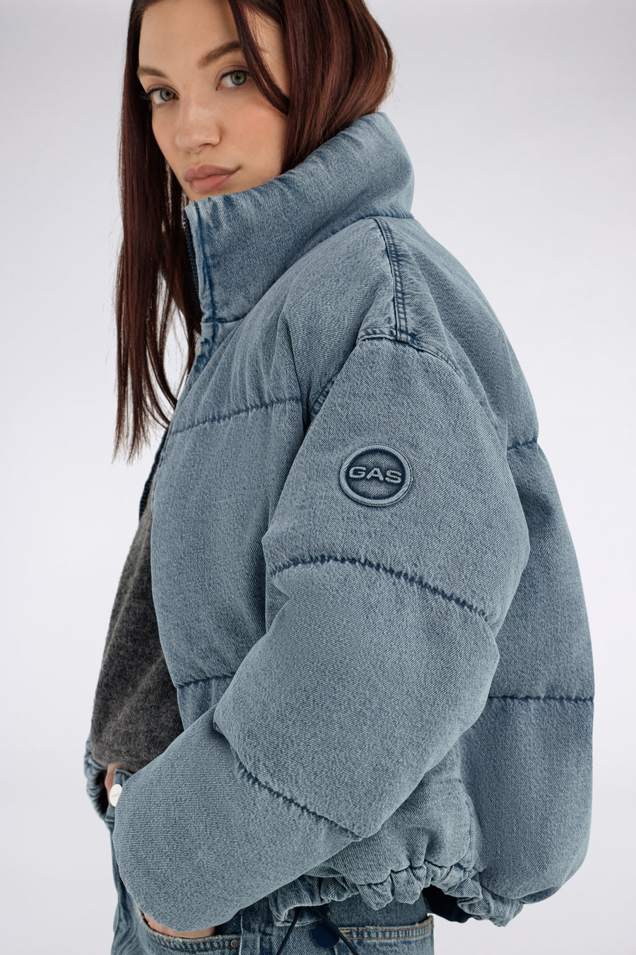 KIARA 06ML - Bomber aus Denim für Damen Relaxed Fit - main image