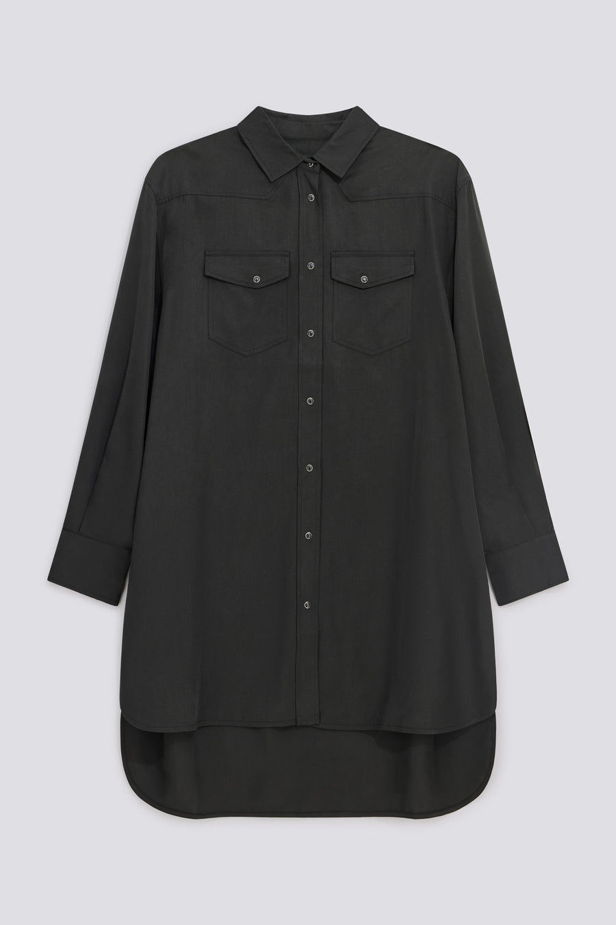 KASSIDY PK DRESS 0200 - Women's oversized black clothing - main image