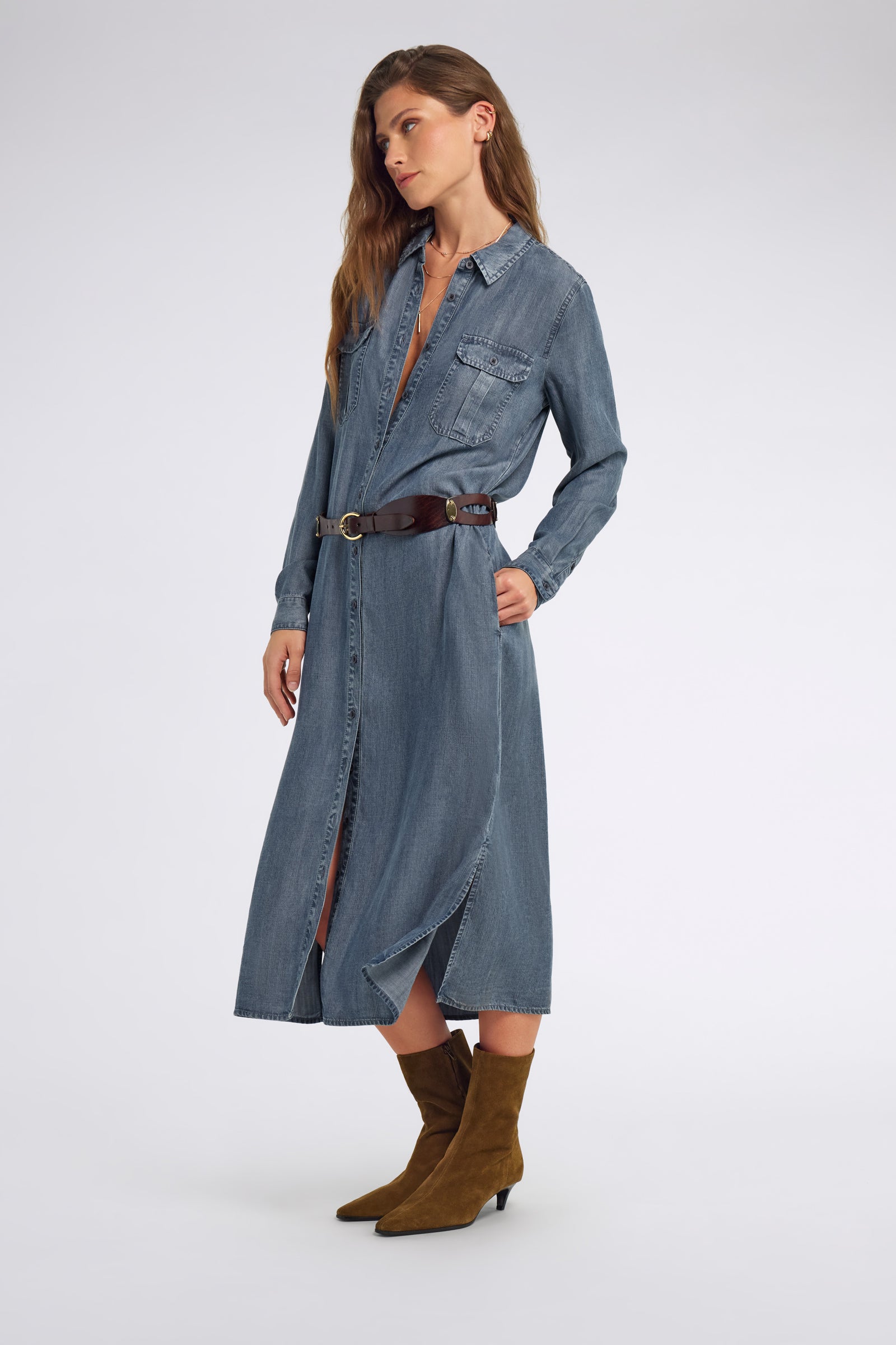 コンフォートフィット デニム ワンピース LOLA DRESS 04MM – GAS Jeans