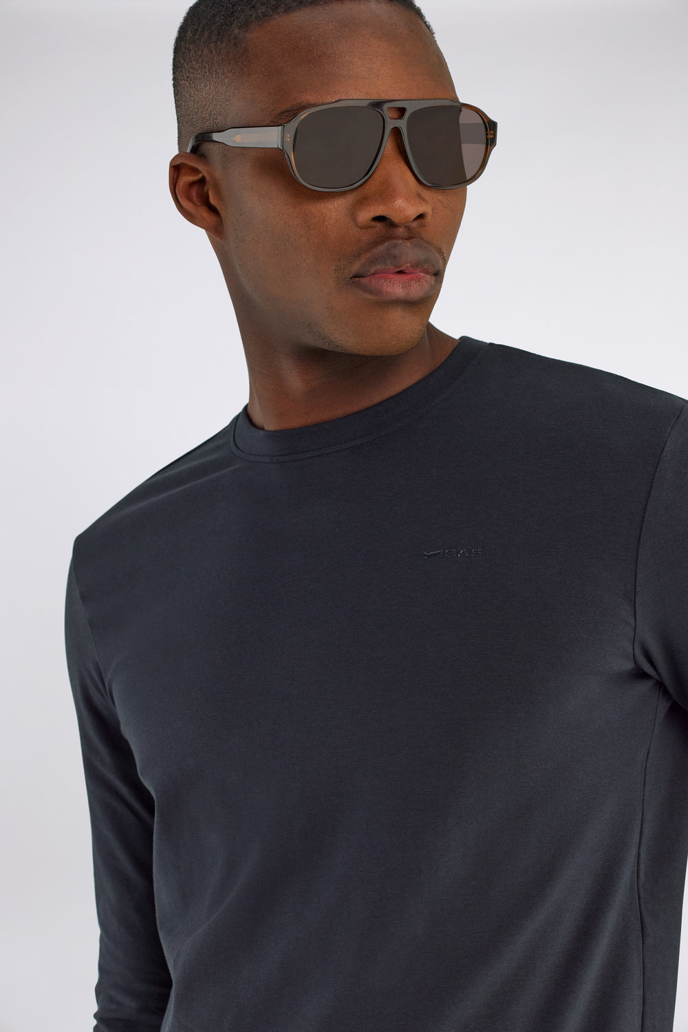 JANIS/S STR.LOGO G. 0200 - Herren T-Shirt Slim Fit schwarz - secondary image