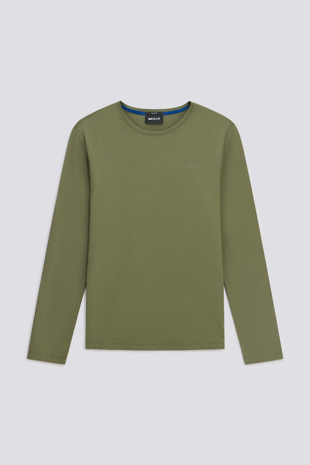 JANIS/S STR.LOGO G. 3649 - Men's green slim fit t-shirt - secondary image