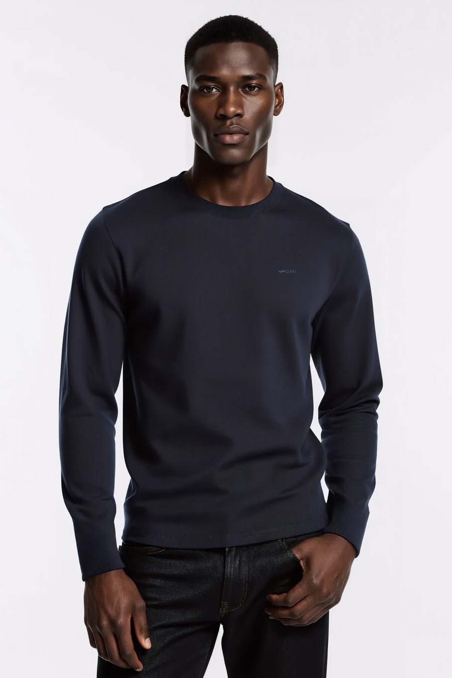 JANIS/S STR.LOGO G. 4706 - Men's Slim Fit T-Shirt, Blue - main image