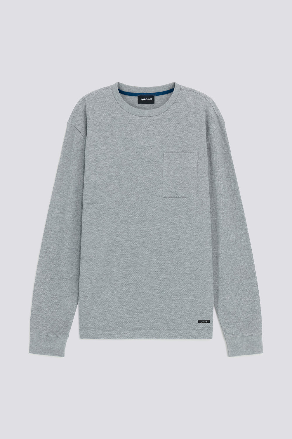 DHARIS M/L PK 2923 - Men's long-sleeve gray t-shirt - secondary image