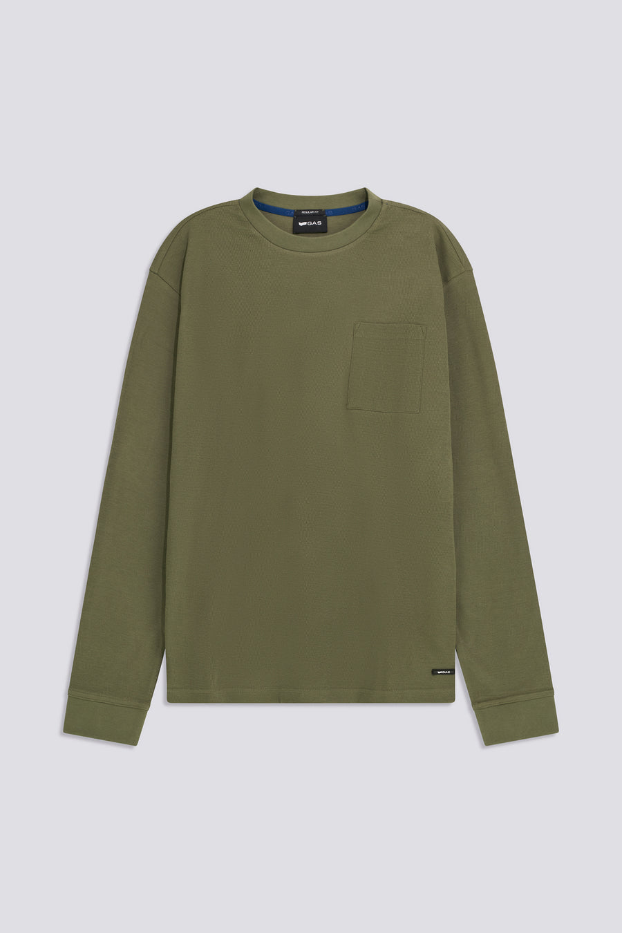 DHARIS M/L PK 3649 - Men's green long-sleeve t-shirt - main image