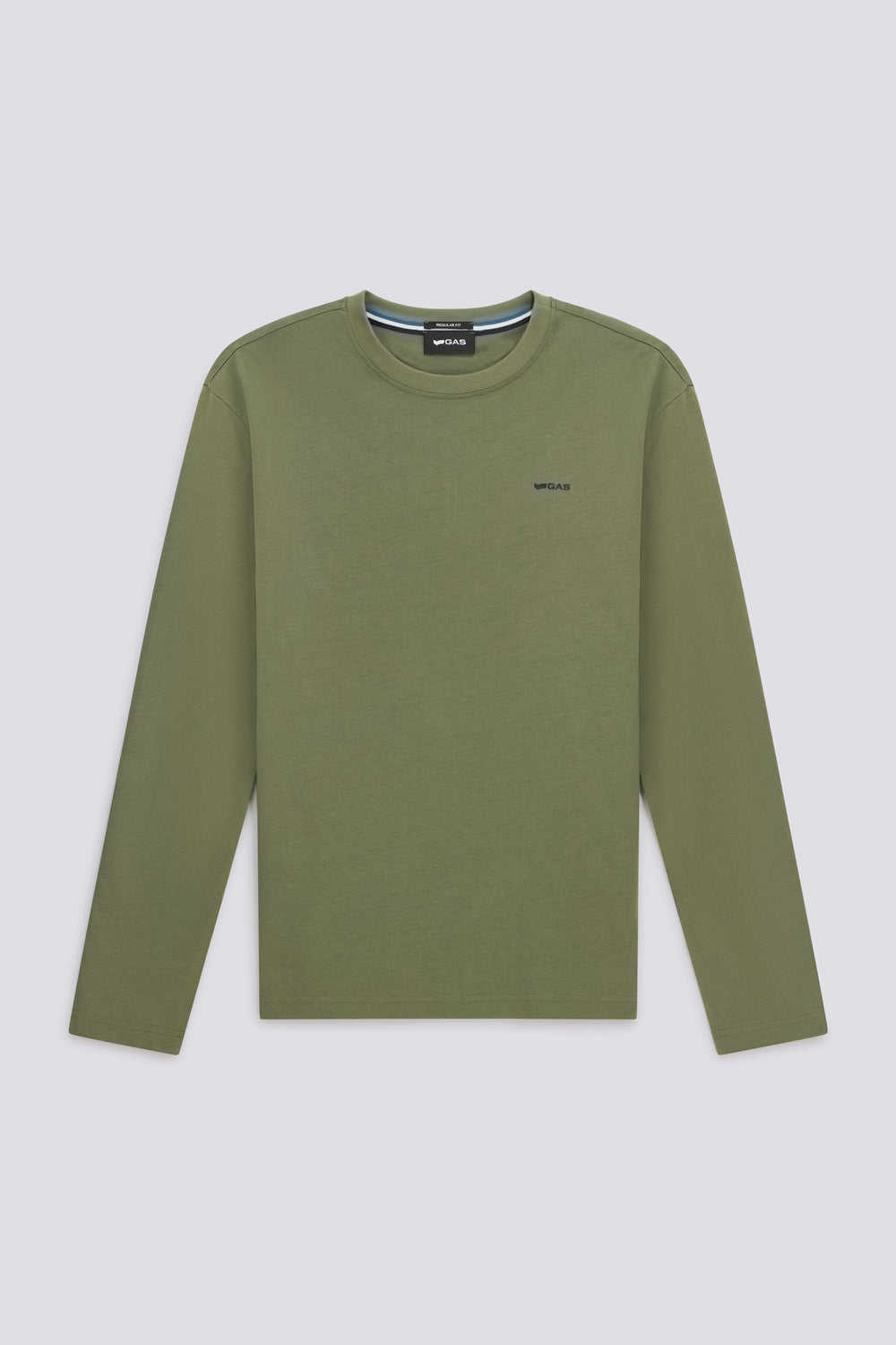 DHARIS M/L LOGO G. 3649 - Men's green regular fit T-shirt - secondary image