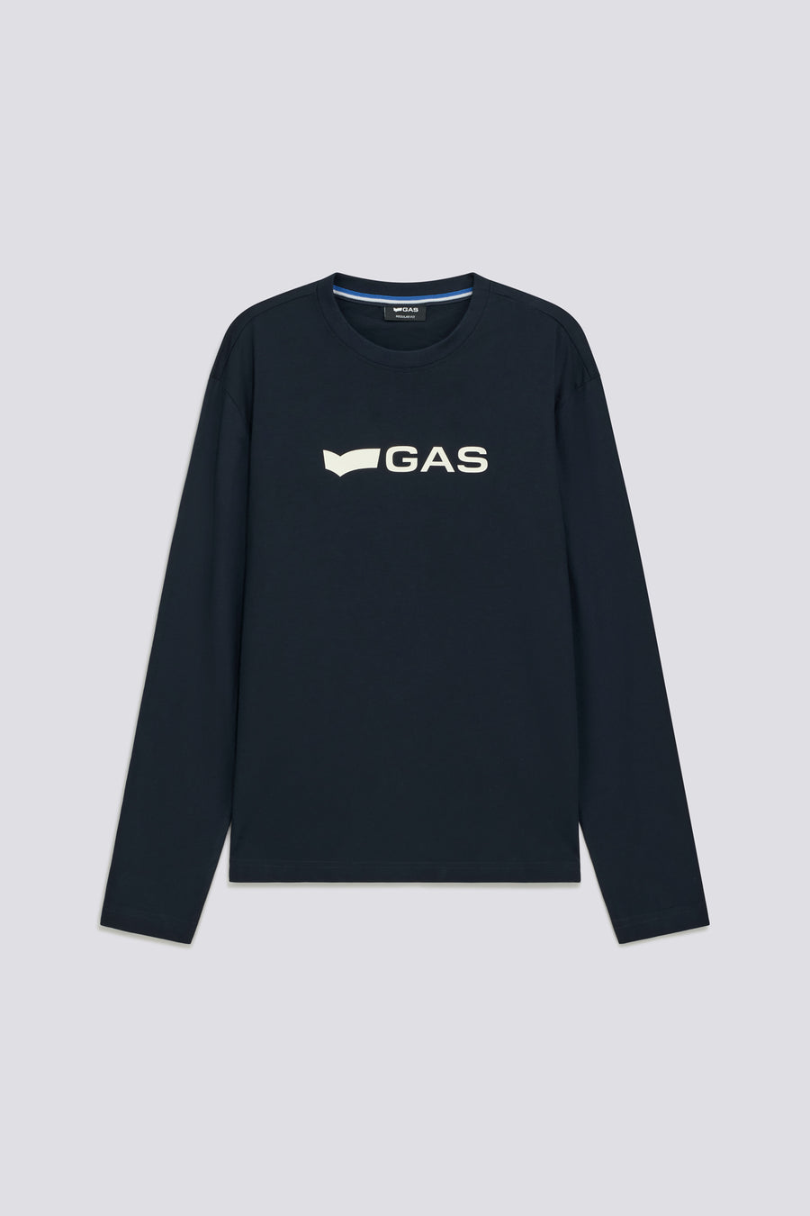 DHARIS M/L LOGO G. 4706 - Men's long sleeve regular fit T-shirt blue - main image