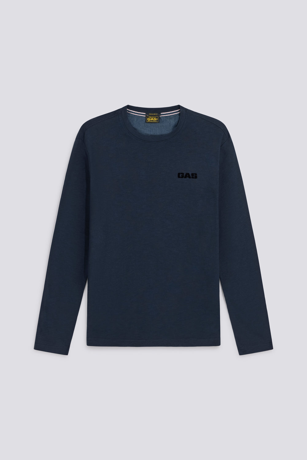 DHARIS M/L HER. 4706 - Men’s Long Sleeve Regular Fit Blue T-shirt - secondary image