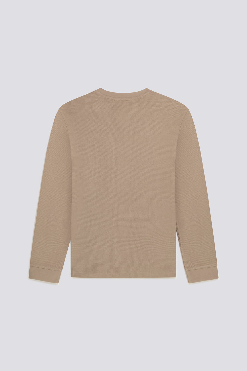 DHARIS M/L EMBR. 4846 - Hosszú ujjú férfi póló Regular Fit bézs - secondary image