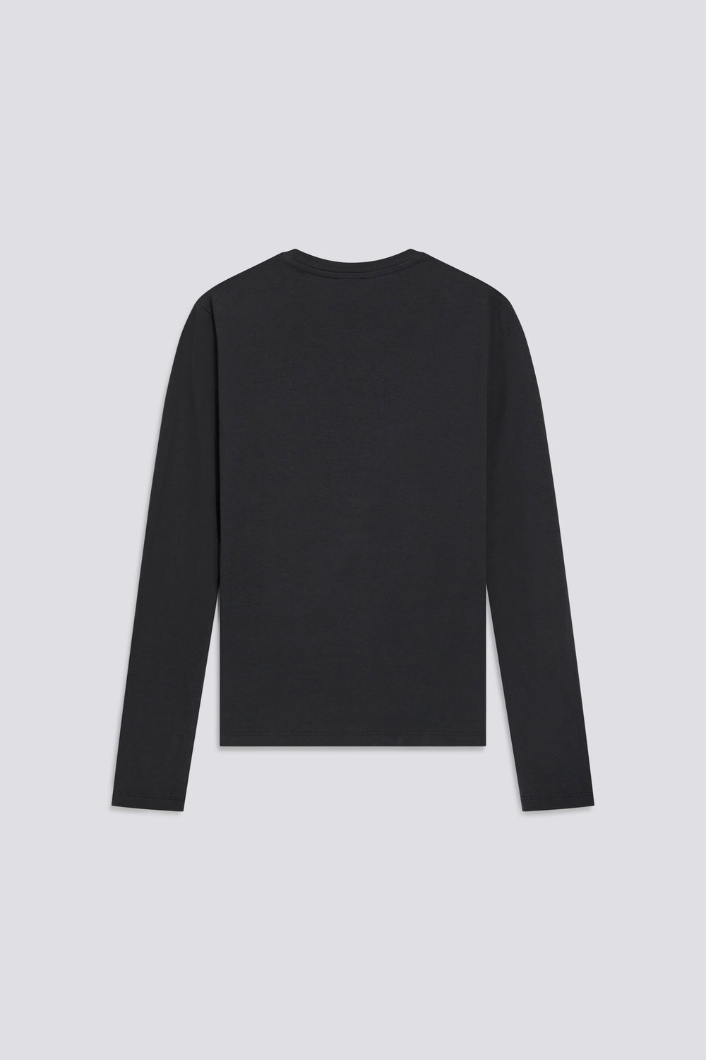 HANIKE M/L LOGO G.S. 0200 - Women's long sleeve slim fit black t-shirt - secondary image