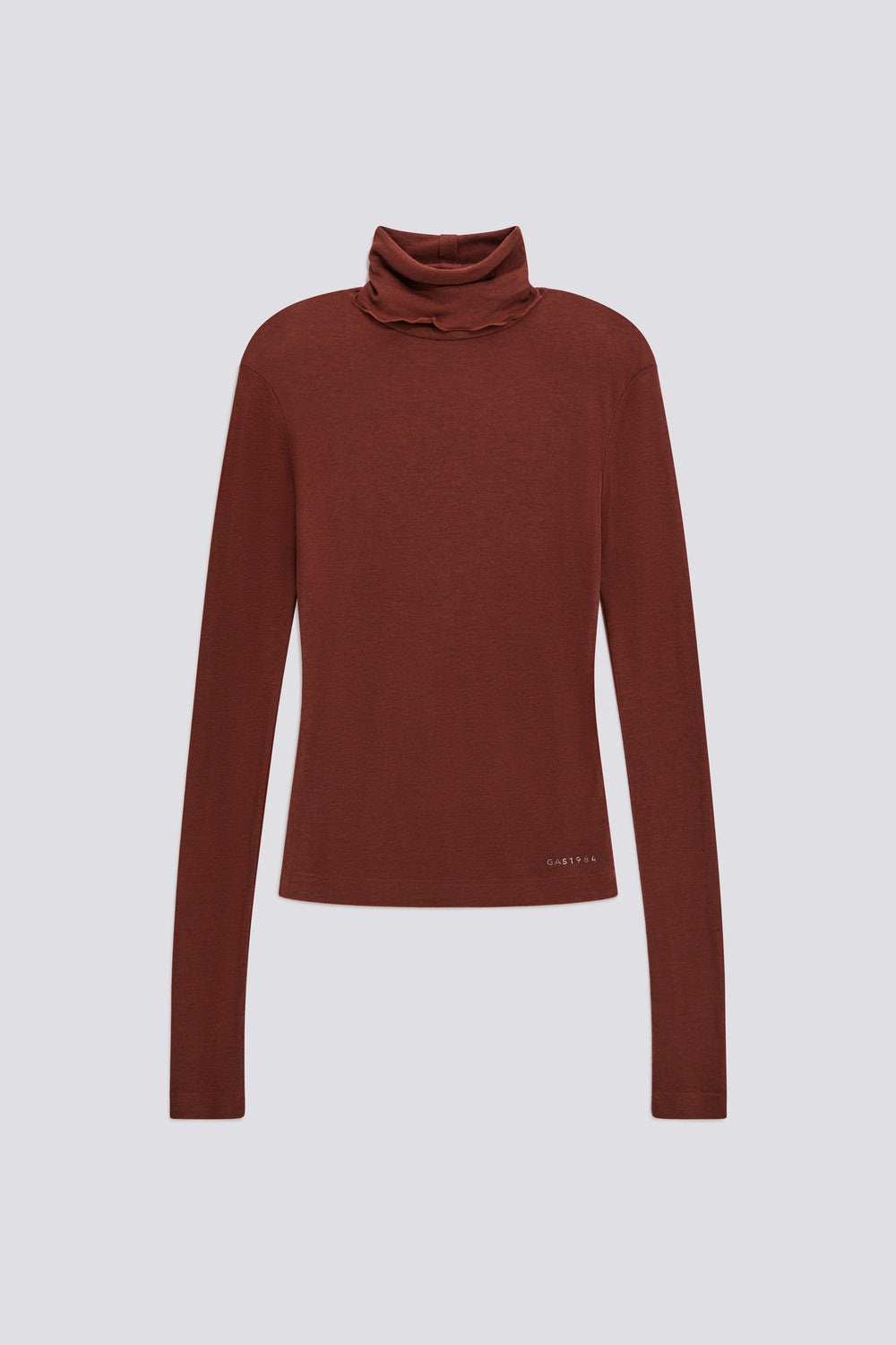 HANIKE NECK M/L"GAS" 2898 - Women's Slim Fit Long Sleeve T-Shirt Burgundy Red - secondary image
