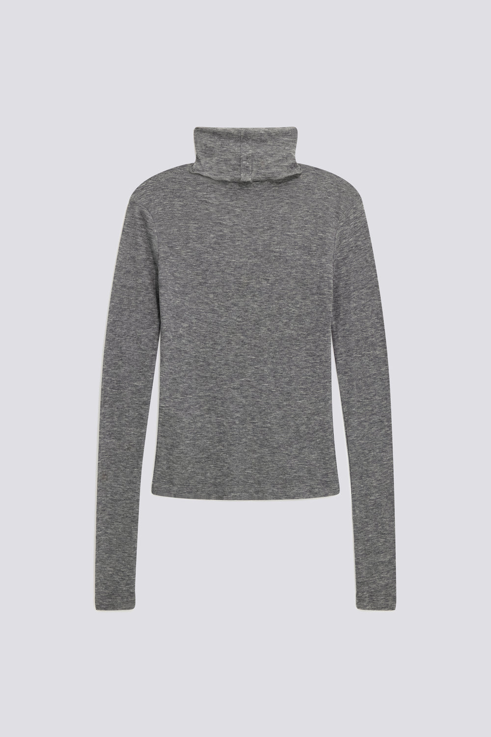 HANIKE NECK M/L"GAS" 2937 - Women's long sleeve slim fit gray t-shirt - secondary image