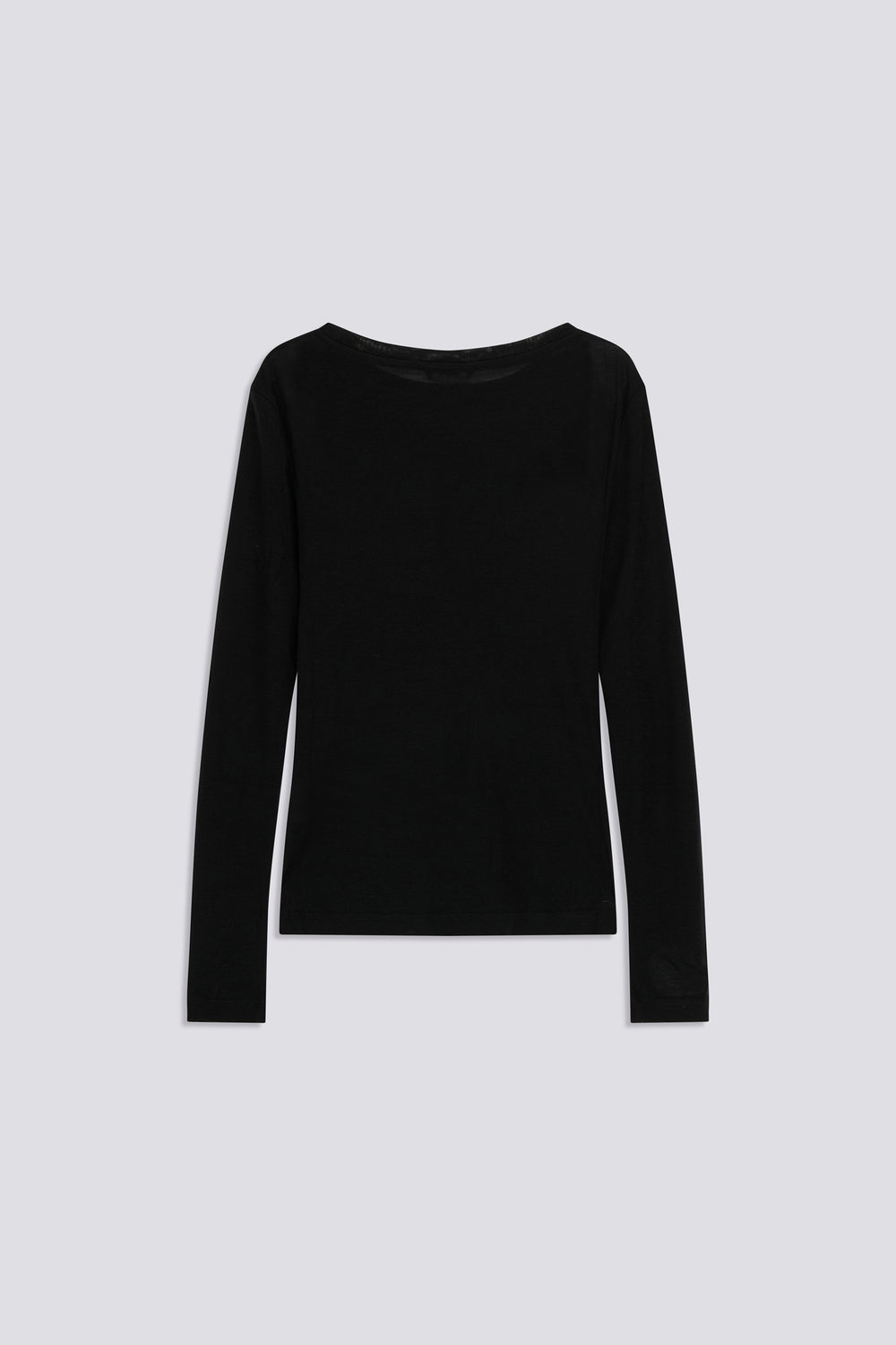 HANIKE W.M/L"GAS" 0200 - Women's long sleeve slim fit black t-shirt - secondary image