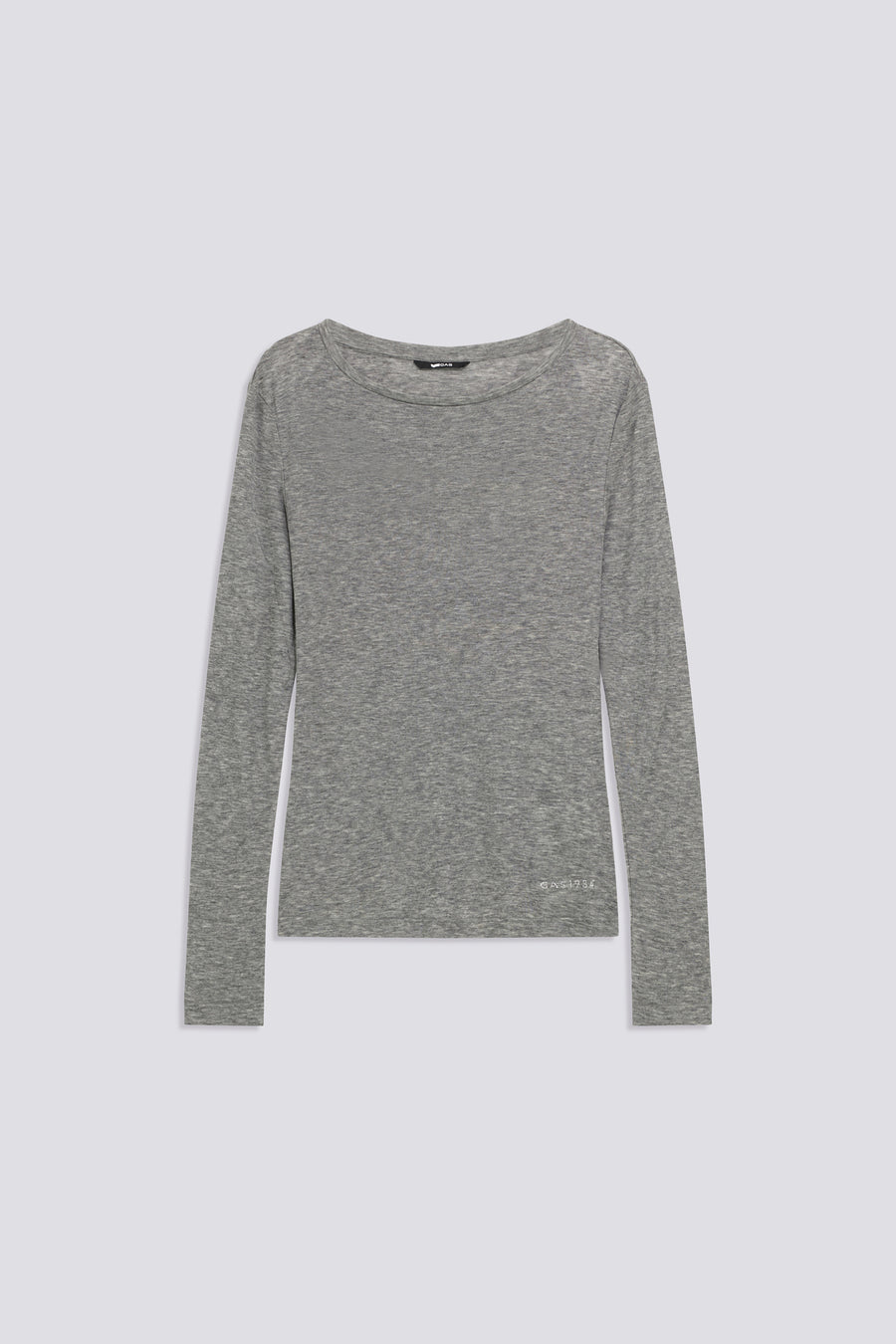 HANIKE W.M/L"GAS" 2937 - Women's long sleeve gray slim fit T-shirt - main image