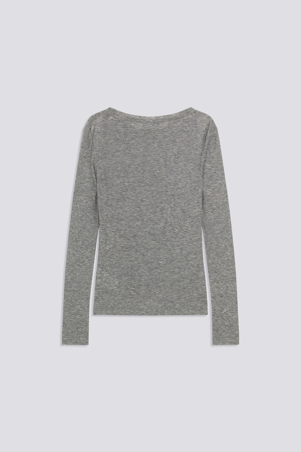 HANIKE W.M/L"GAS" 2937 - Women's long sleeve gray slim fit T-shirt - secondary image