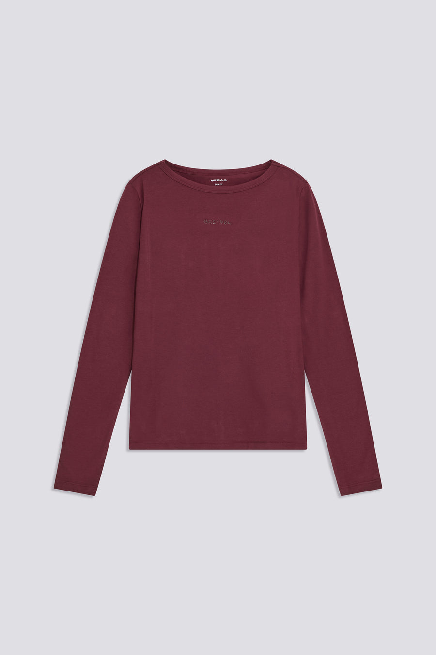 HANIKE BOAT NK"GAS" 2898 - Women's Long Sleeve Slim Fit T-Shirt in Burgundy Red - main image
