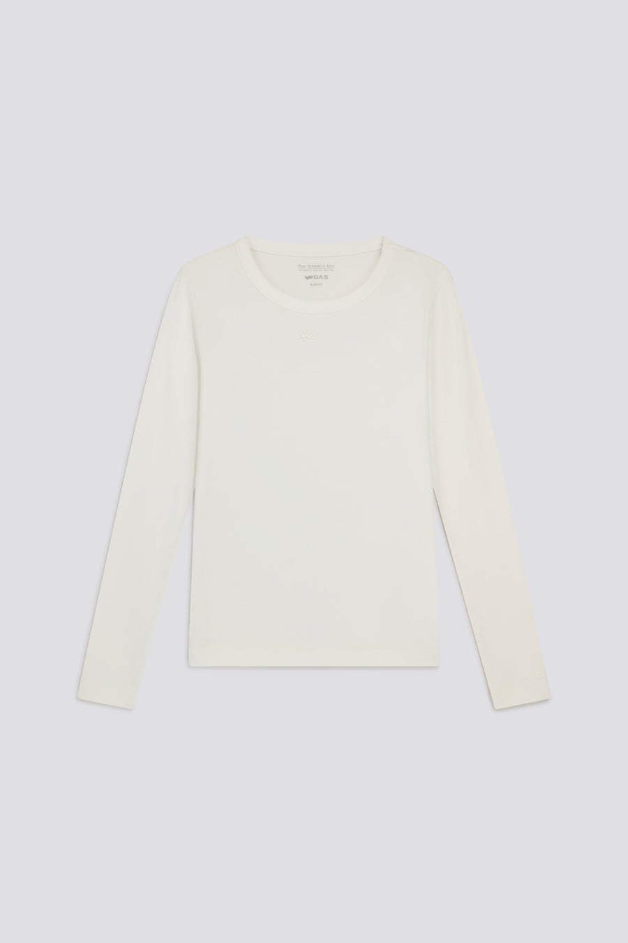 HANIS M/L GAS 0001 - Damen Langarmshirt Slim Fit Weiß - main image