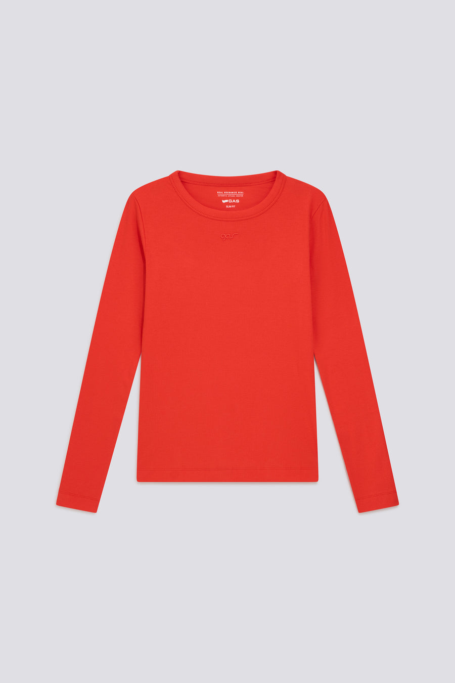 HANIS M/L GAS 1393 - Women's long sleeve slim fit red t-shirt - main image