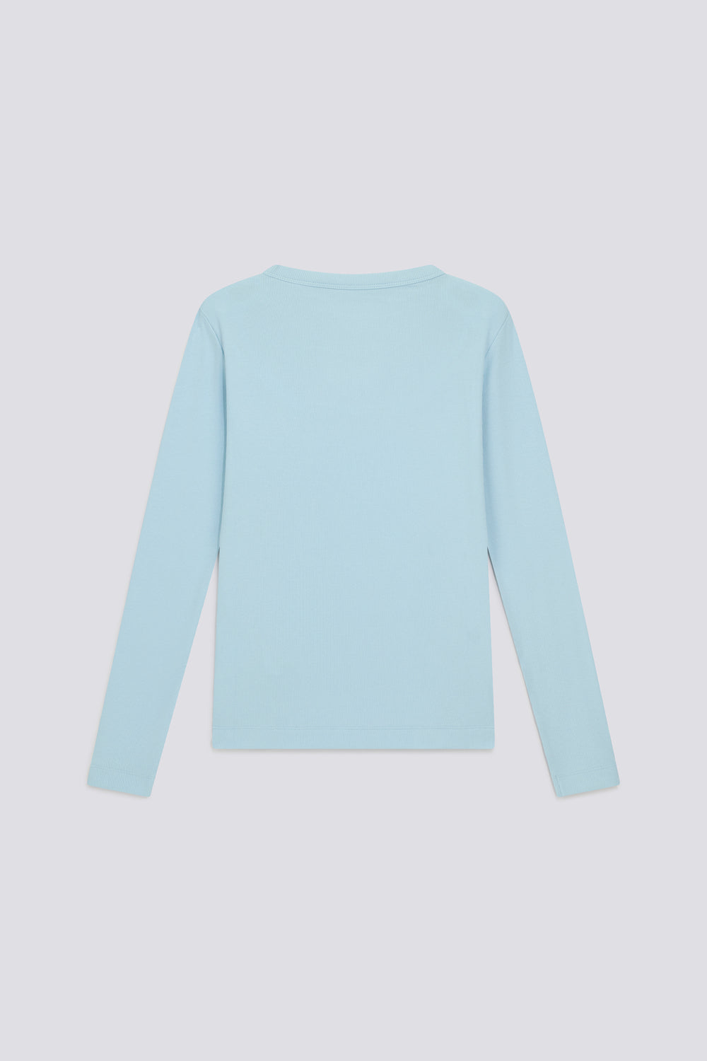 HANIS M/L GAS 4713 - Women's long-sleeve slim fit light blue t-shirt - secondary image